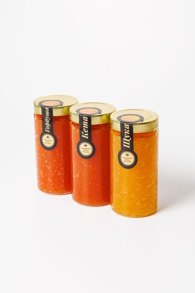 Ікра Горбуша-Кета-Щука 3×500 г 1