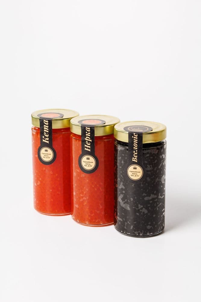 Ікра Кета-Нерка-Веслоніс 3×500 г 1